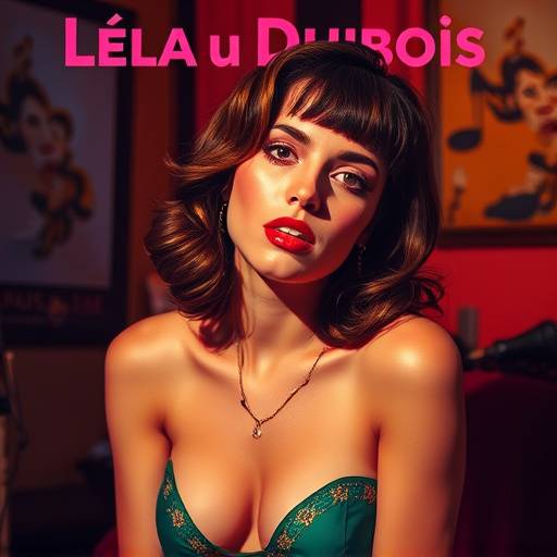 Couverture de l'album 'Échos du Monde' de l'artiste pop 'Léa Dubois', produit et enregistré au Studio Mélodie Parisienne.