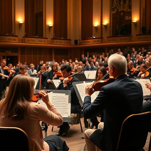 Image du making-of de l'enregistrement de l'orchestre symphonique 'Philharmonie de Paris' au Studio Mélodie Parisienne