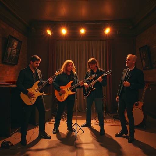 Pochette d'album du groupe de rock 'Les Étoiles Filantes', enregistrée et mixée au Studio Mélodie Parisienne